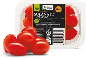 Woolworths Australian Sweet Solanatou2122 Tomatoes 200g Punnet offer