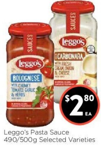Foodworks Leggo's Pasta Sauce offer