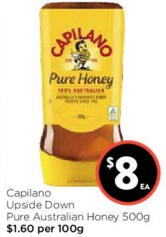 Foodworks Capilano Upside Down Pure Australian Honey offer