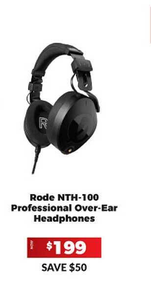 Camera House Rode NTH-100 Professional Over-Ear Headphones offer