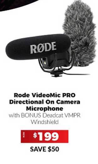 Camera House Rode VideoMic Pro Directional On Camera Microphone offer