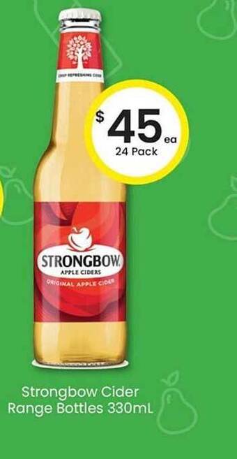 The Bottle O Strongbow Cider Range Bottles 330mL offer