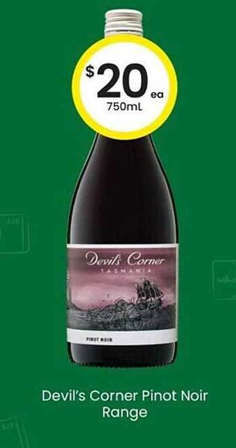 The Bottle O Devil's Corner Pinot Noir Range offer