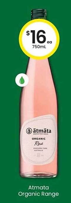 The Bottle O Atmata Organic Range offer