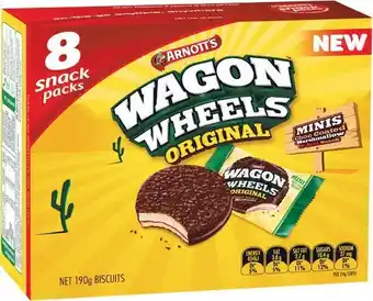 Woolworths Arnottu2019s Wagon Wheels Multipack 190g offer