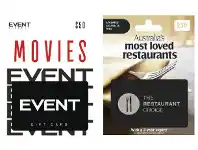Coles Event Cinemas and the Restaurant Choice Gift Cards offer