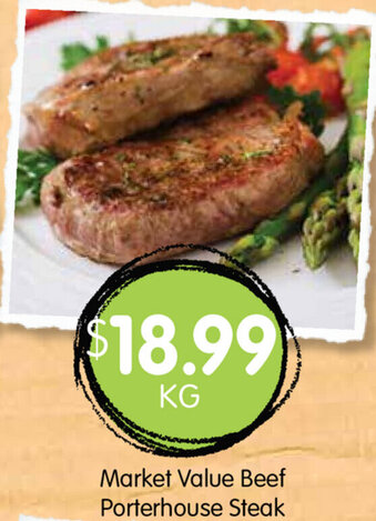 Spudshed Market Value Beef Porterhouse Steak offer