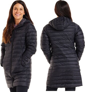 BCF Macpac Womens Uber Light Long Jacket offer