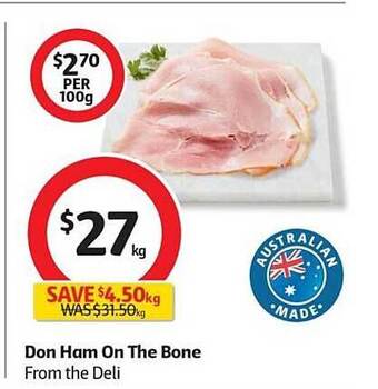 Coles Don Ham On The Bone offer