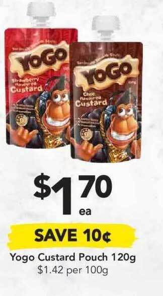 Drakes Yogo Custard Pouch 120g offer