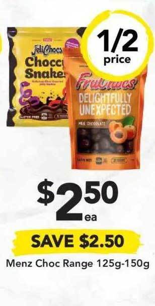 Drakes Menz Choc Range 125g-150g offer