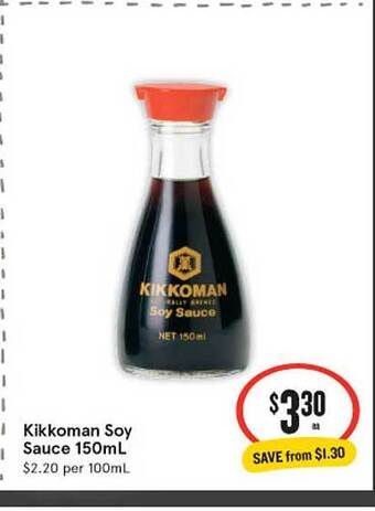 IGA Kikkoman Soy Sauce 150mL offer