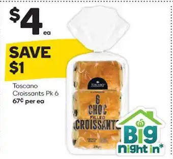 Woolworths Toscano Croissants Pk 6 offer
