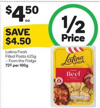 Woolworths Latina Fresh Filled Pasta 625g offer