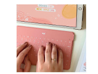 Officeworks Logitech Keys-to-Go Keyboard - Pink offer