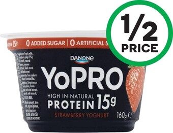 Woolworths Danone YoPRO Pot 160g u2013 From the Fridge offer