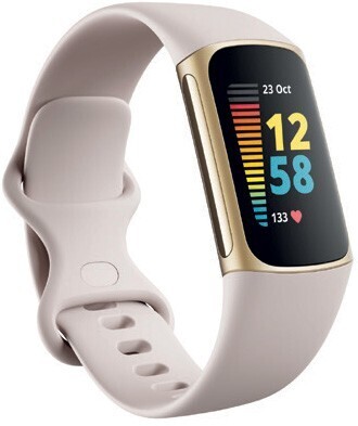 Officeworks Fitbit Charge 5 Fitness Tracker - White offer
