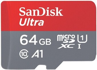 Officeworks SanDisk 64GB Ultra MicroSDXC Memory Card offer