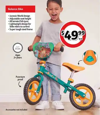 Coles Balance Bike offer