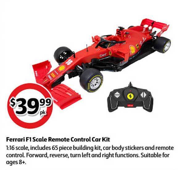Ferrari F1 Scale Remote Control Car Kit offer at Coles