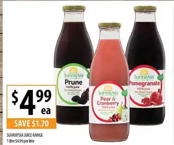 Supabarn Sunraysia Juice Range offer