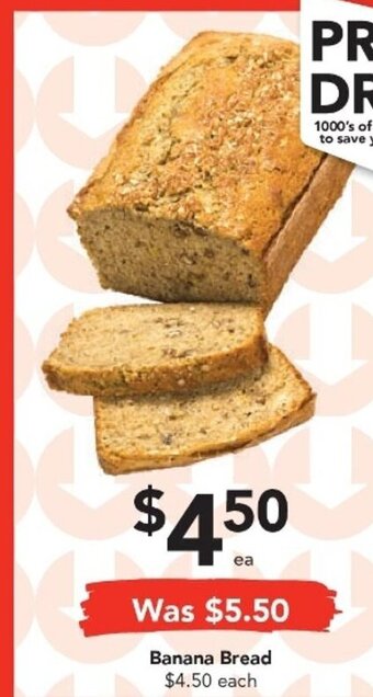 Drakes Banana Bread offer