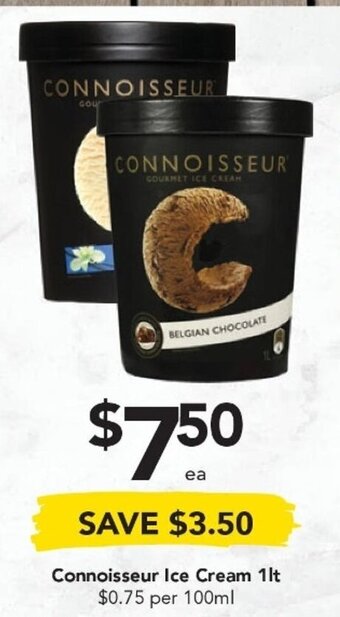 Drakes Connoisseur Ice Cream 1lt offer
