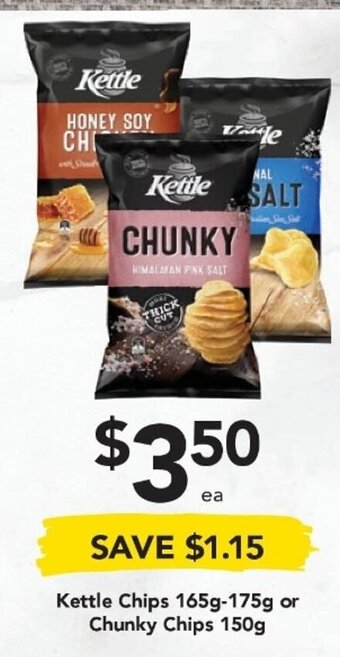 Drakes Kettle Chips 165g-175g or Chunky Chips 150g offer