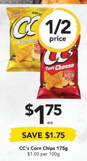 Drakes CC's Corn Chips 175g offer
