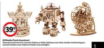 Coles 3d Wooden Puzzle Assortment offer
