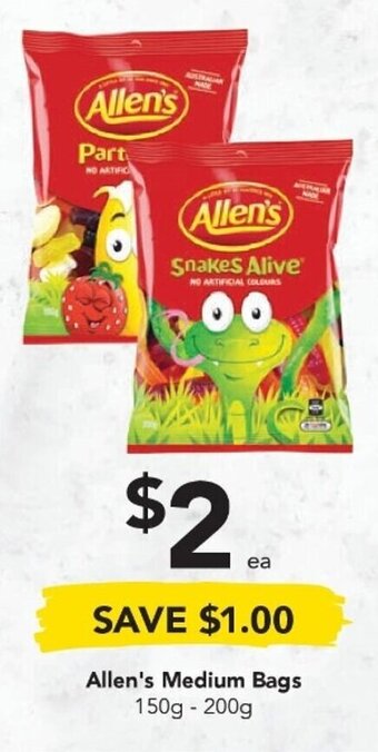 Drakes Allen's Medium Bags 150g-200g offer