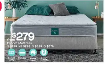 Fantastic Furniture Bloom Mattress offer