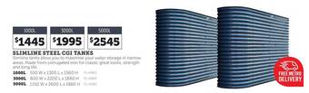 Stratco Slimline Steel Cgi Tanks offer