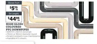 Stratco High Gloss Coloured Pvc Dowpipes offer
