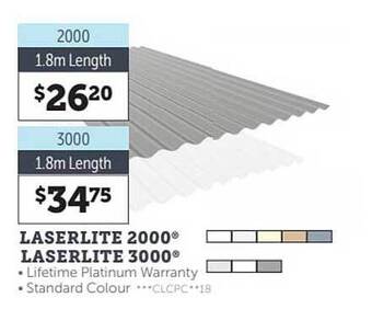 Stratco Laserlite 2000 Laserlite 3000 offer