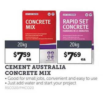 Cement Australia Concrete Mix