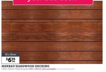 Stratco Merbau Hardwood Decking offer