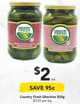 Drakes Country Fresh Gherkins 520g offer