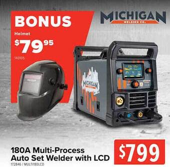 Total Tools 180a Multi-process Auto Set Welder With Lcd offer