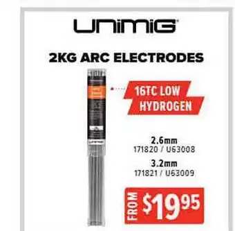 Total Tools Unimig 2 Kg Arc Electrodes offer