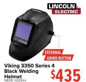 Lincoln Electric Viking 3350 Series 4 Black Welding Helmet