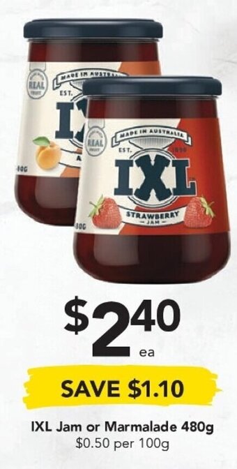 Drakes IXL Jam or Marmalade 480g offer