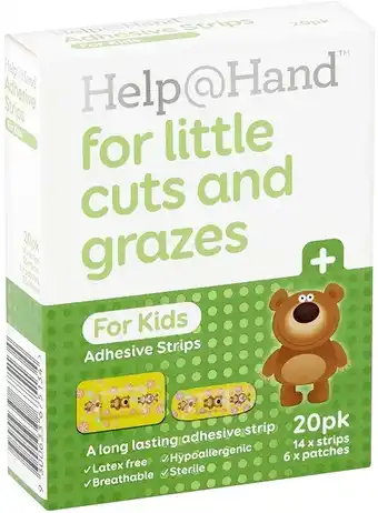 Woolworths Help At Hand Kids Strips & Patches Pk 20* offer