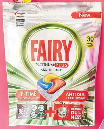 Woolworths Fairy Platinum Plus Dishwashing Tablets Pk 30 offer