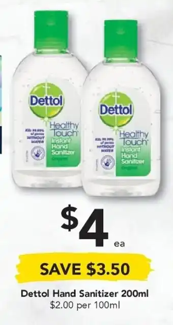 Drakes Dettol Hand Sanitizer 200mL offer