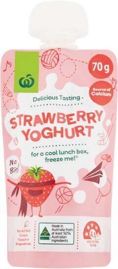Woolworths Woolworths Yoghurt Pouch 70g offer