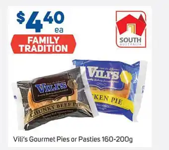 Foodland Vili's Gourmet Pies Or Pasties offer