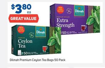 Foodland Dilmah Premium Ceylon Tea Bags 50 Pack offer