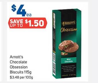 Foodland Arnott's Chocolate Obsession Biscuits offer