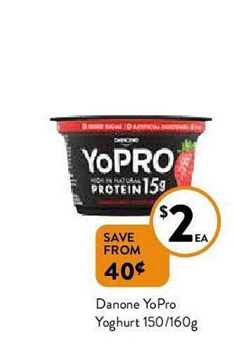 Foodworks Danone Yopro Yoghurt offer